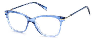 Premium Women Fossil Model Eyeglasses: Fos 7105 - Blue- SpecSMART Eye Clinic (Diagonal View)